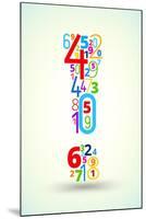Exclamation Point, from Rainbow Colored Numbers Typography Vector Font-iunewind-Mounted Art Print