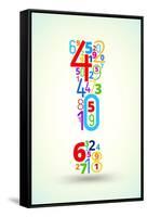 Exclamation Point, from Rainbow Colored Numbers Typography Vector Font-iunewind-Framed Stretched Canvas