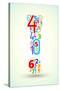 Exclamation Point, from Rainbow Colored Numbers Typography Vector Font-iunewind-Stretched Canvas