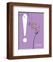 Exclamation Point (purple)-Theodor (Dr. Seuss) Geisel-Framed Art Print