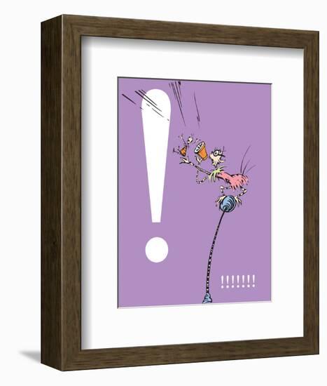 Exclamation Point (purple)-Theodor (Dr. Seuss) Geisel-Framed Art Print