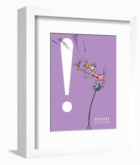 Exclamation Point (purple)-Theodor (Dr. Seuss) Geisel-Framed Art Print