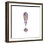 Exclamation-Green Girl-Framed Giclee Print