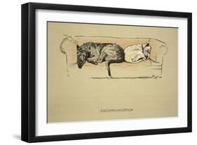 Excommunication, 1930, 1st Edition of Sleeping Partners-Cecil Aldin-Framed Giclee Print