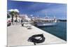 Excursion Boat at the Promenade at the Harbour of Porec, Istra, Croatia, Europe-Markus Lange-Mounted Photographic Print