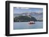 Excursion Boat, Bled Castle, Lake Bled, Gorenjska, Julian Alps, Slovenia, Europe-Markus-Framed Photographic Print