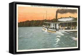 Excursion Boat, Lake Geneva, Wisconsin-null-Framed Stretched Canvas