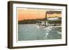 Excursion Boat, Lake Geneva, Wisconsin-null-Framed Art Print