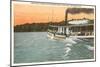 Excursion Boat, Lake Geneva, Wisconsin-null-Mounted Art Print