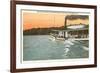 Excursion Boat, Lake Geneva, Wisconsin-null-Framed Premium Giclee Print