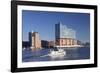 Excursion boat on Elbe River, Elbphilharmonie, HafenCity, Hamburg, Hanseatic City, Germany, Europe-Markus Lange-Framed Photographic Print