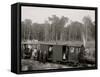 Excursion Logging Train, Harbor Springs, Mich.-null-Framed Stretched Canvas