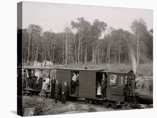 Excursion Logging Train, Harbor Springs, Mich.-null-Stretched Canvas