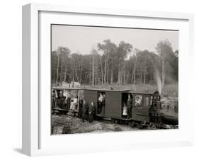 Excursion Logging Train, Harbor Springs, Mich.-null-Framed Photo