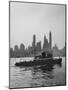 Excursion Party Tugboat with City Skyline in the Background-Lisa Larsen-Mounted Photographic Print