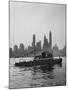 Excursion Party Tugboat with City Skyline in the Background-Lisa Larsen-Mounted Photographic Print