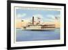 Excursion Steamer on Lake Champlain, Vermont-null-Framed Art Print