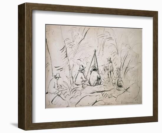 Excursion to Mont Avila, Venezuela-Camille Pissarro-Framed Giclee Print