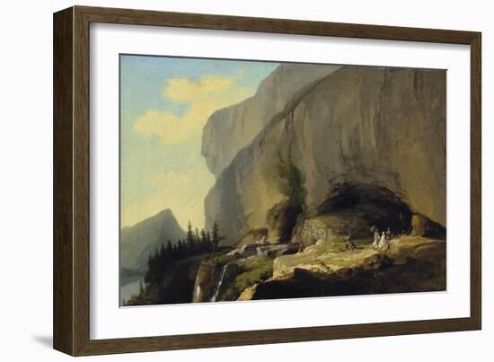 Excursion to the Cave of St. Beatus, 1776-Caspar Wolf-Framed Giclee Print