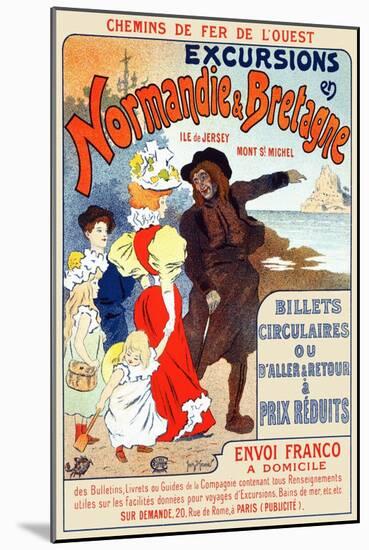 Excursions Normandie & Bretagne; Trains To The West-Antoon Kuper-Mounted Art Print