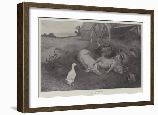 Excuse Me, You are Lying on My Nest-William Weekes-Framed Giclee Print