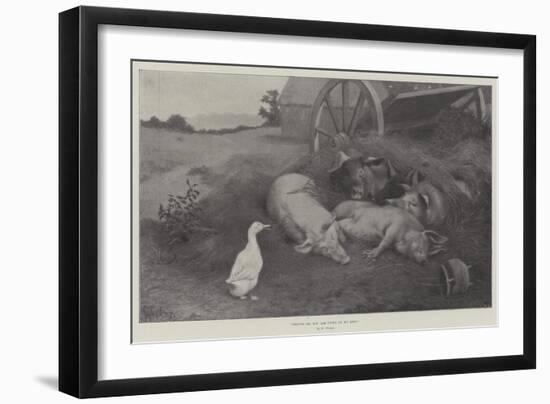 Excuse Me, You are Lying on My Nest-William Weekes-Framed Giclee Print