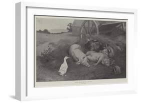 Excuse Me, You are Lying on My Nest-William Weekes-Framed Giclee Print