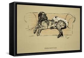 Execration, 1930, 1st Edition of Sleeping Partners-Cecil Aldin-Framed Stretched Canvas