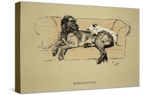 Execration, 1930, 1st Edition of Sleeping Partners-Cecil Aldin-Stretched Canvas