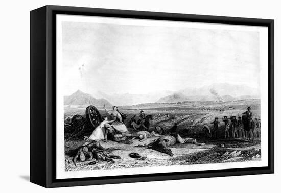 Execution by Firing Squad, Culloden Moor, Scotland, 1860-H Griffiths-Framed Stretched Canvas