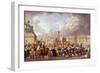 Execution by Guillotine in Paris During the French Revolution, 1790S (1793-180)-Pierre Antoine De Machy-Framed Giclee Print