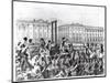 Execution in Revolution Square During the French Revolution, 18th Century-null-Mounted Giclee Print