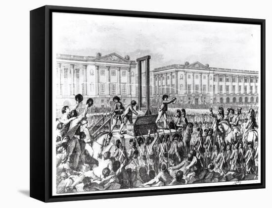 Execution in Revolution Square During the French Revolution, 18th Century-null-Framed Stretched Canvas