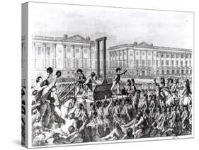 Execution in Revolution Square During the French Revolution, 18th Century-null-Stretched Canvas