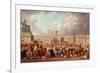 Execution in the Place de la Revolution, Paris, France-Pierre-Antoine Demachy-Framed Giclee Print