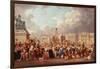 Execution in the Place de la Revolution, Paris, France-Pierre-Antoine Demachy-Framed Giclee Print