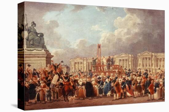 Execution in the Place de la Revolution, Paris, France-Pierre-Antoine Demachy-Stretched Canvas
