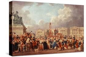 Execution in the Place de la Revolution, Paris, France-Pierre-Antoine Demachy-Stretched Canvas