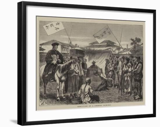 Execution of a Chinese Criminal-null-Framed Giclee Print