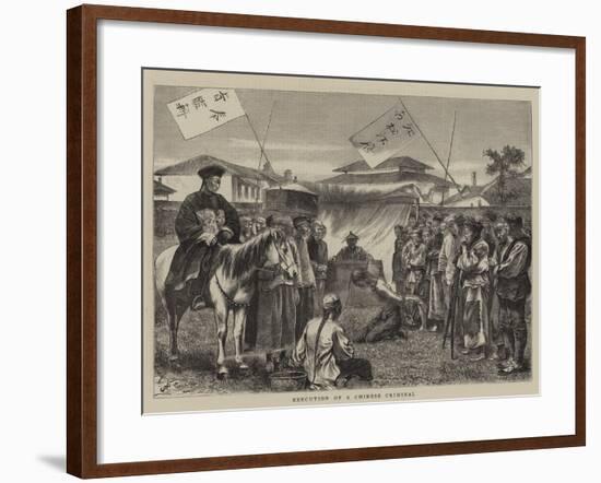 Execution of a Chinese Criminal-null-Framed Giclee Print