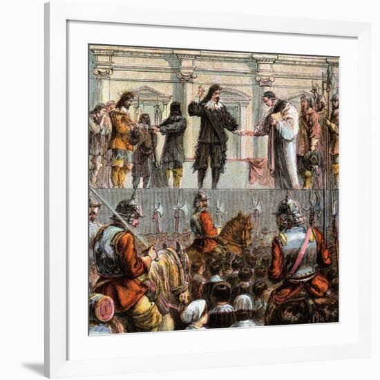 Execution of Charles I, 1649-null-Framed Giclee Print