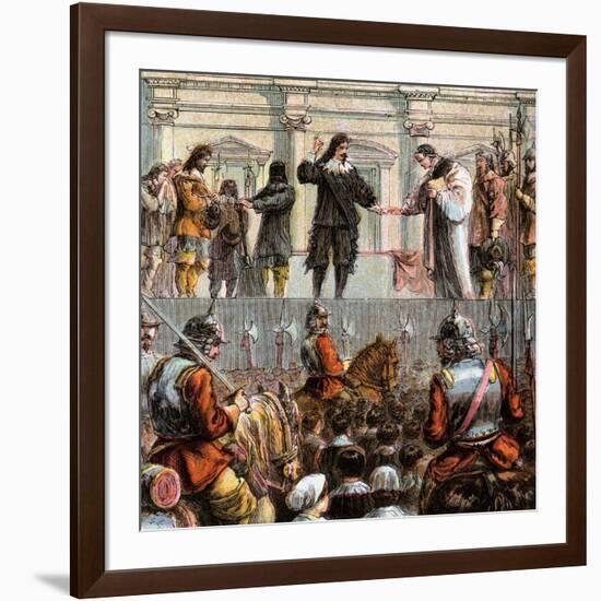 Execution of Charles I, 1649-null-Framed Giclee Print