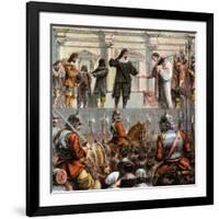 Execution of Charles I, 1649-null-Framed Giclee Print