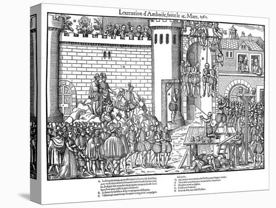 Execution of Conspirators at Amboise, French Religious Wars, March 1560-Jacques Tortorel-Stretched Canvas