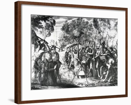 Execution of Franciscan Friars, 1646-null-Framed Giclee Print