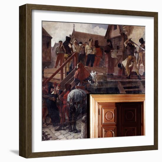Execution of Jean Desmartes, 1383-Jean-Paul Laurens-Framed Photographic Print