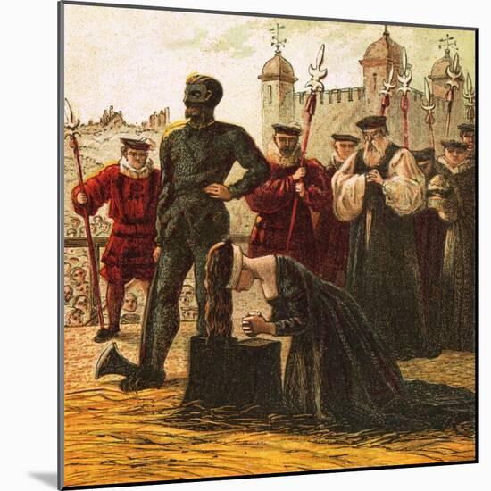 Execution of Lady Jane Grey-English-Mounted Giclee Print