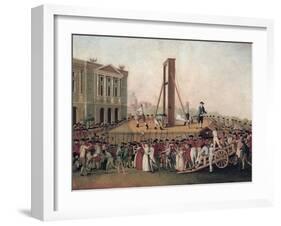 Execution of Marie Antoinette-null-Framed Art Print