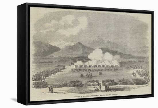 Execution of Mutineers at Peshawur, Blowing from the Guns Etc-null-Framed Stretched Canvas