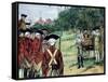 Execution of Nathan Hale by the British in New York on September 22, 1776-Howard Pyle-Framed Stretched Canvas